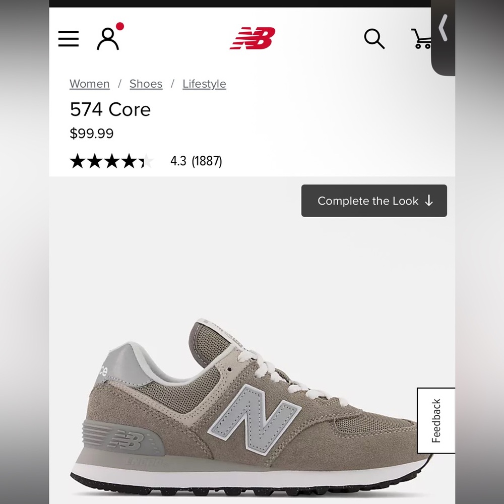 New Balance 574 Gray Sneakers